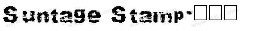 Suntage Stamp字体转换